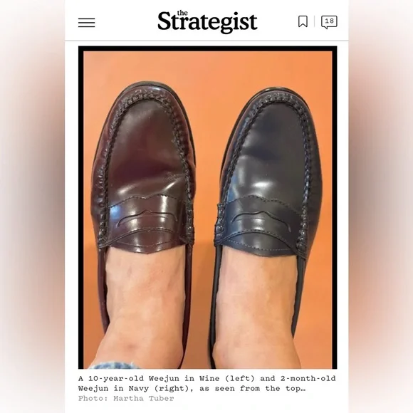 GH Bass Dark Brown Leather Loafers (Whitney Weejuns) 8.5 - Picture 11 of 12